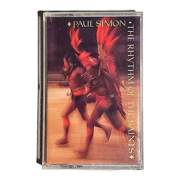 VTG 90s Paul Simon Cassette Rhythm Of The Saints Tape Warner Bros Seale 1990 NOS - Picture 1 of 6